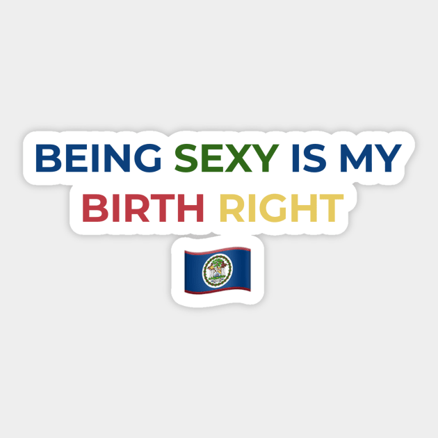 Being Sexy is My Birth Right Belize Sticker by Drago